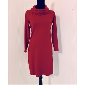 Lennie for Nina Leonard Garnet Red Sweater Dress